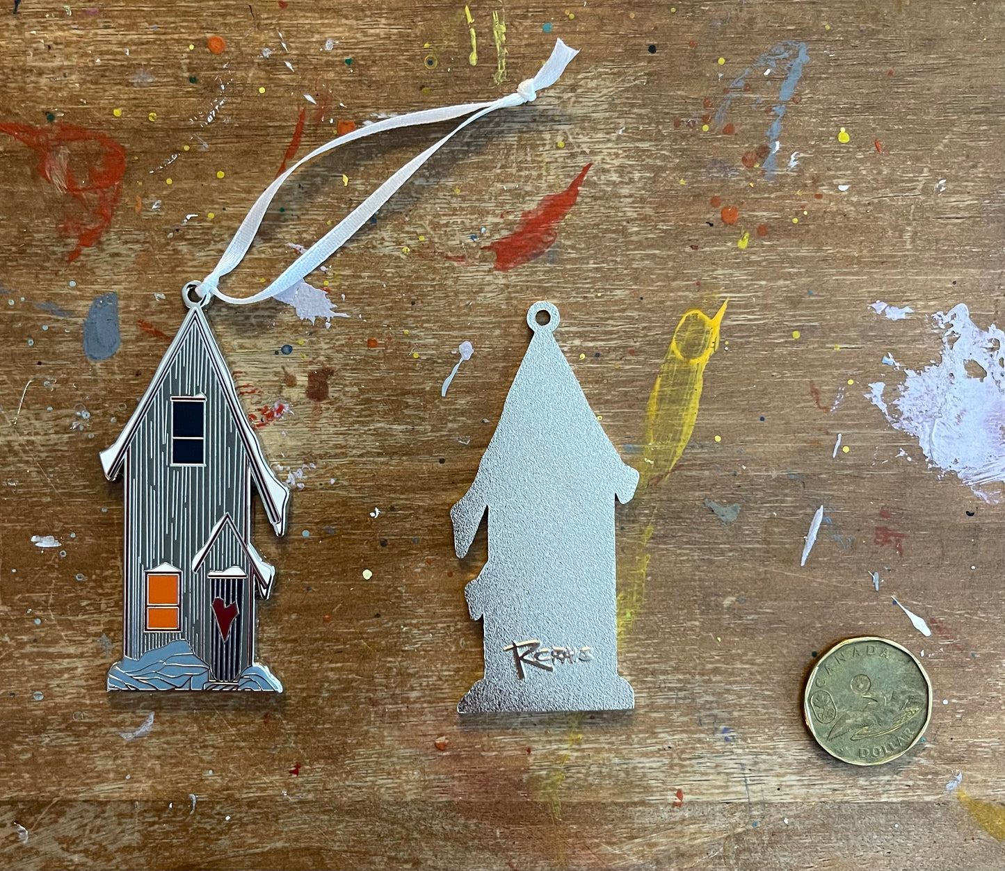 Where the Heart is - Metal Enamel Ornament
