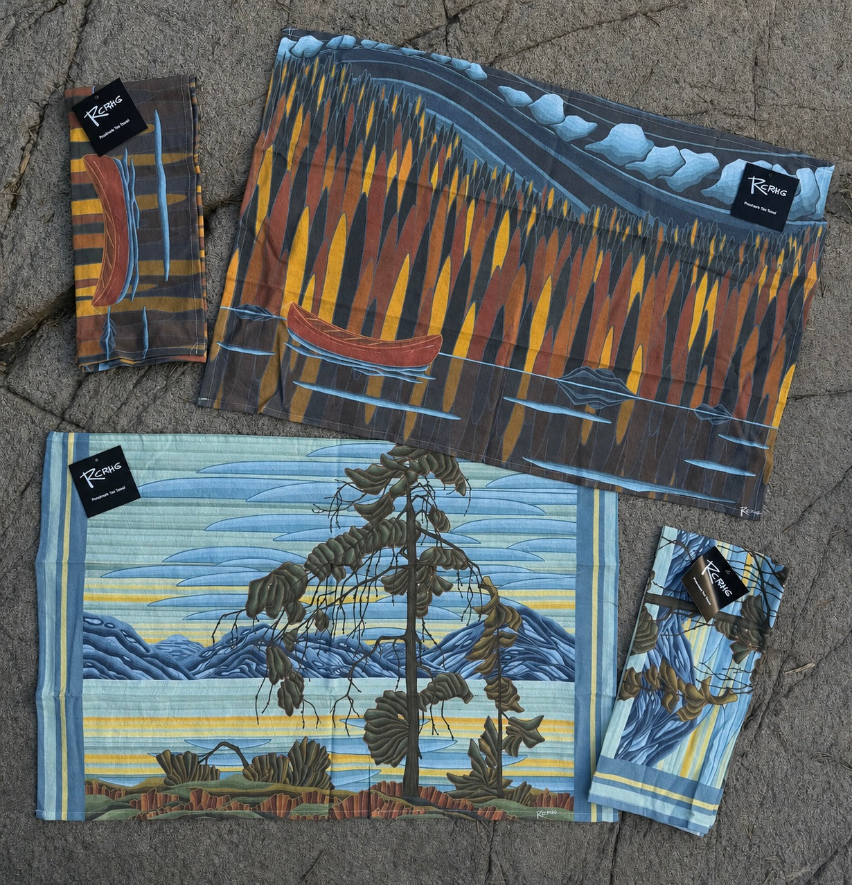 ‘Canoe Lake Dish Towel Collection’
