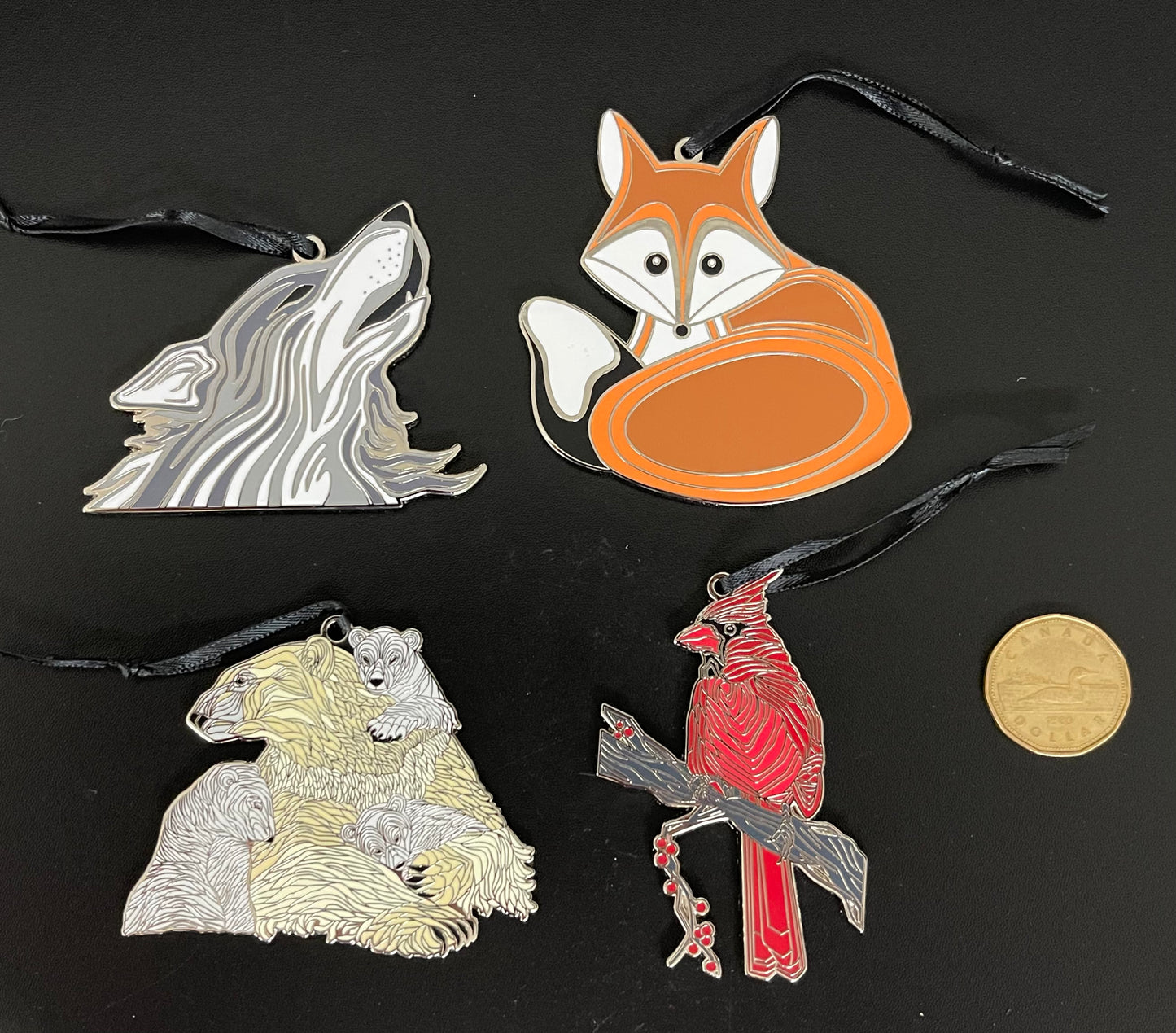 Metal Enamel Ornament Bundle