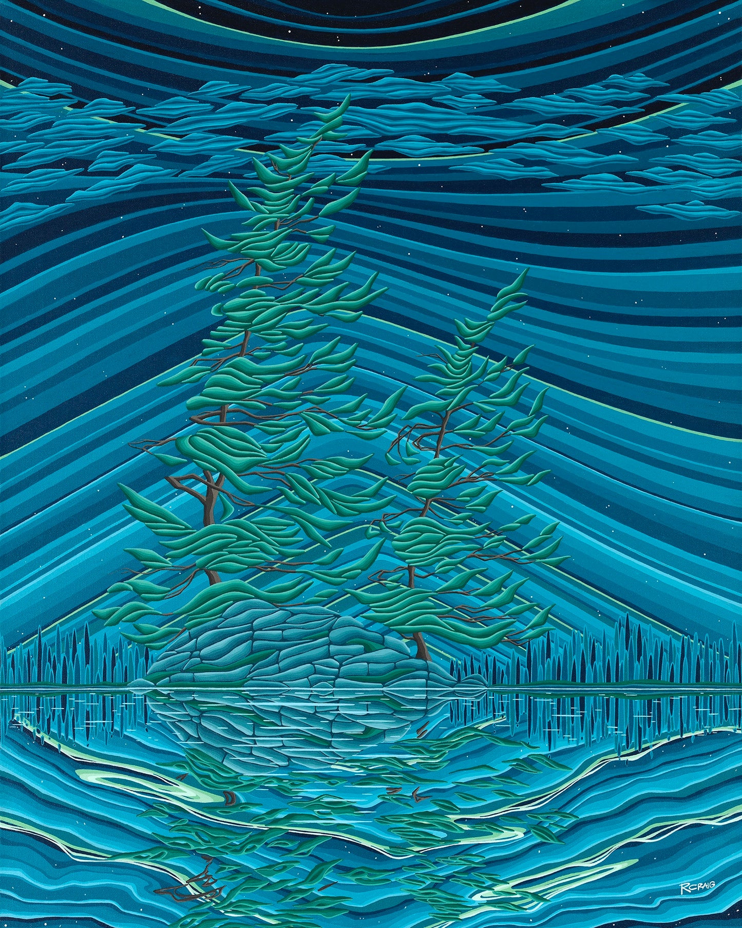 Windswept Pines