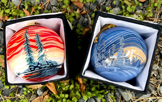 ‘Fire & Ice’ Ornaments