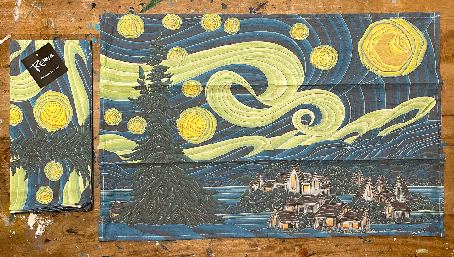 ‘Northern Starry Night’ Dish Towel