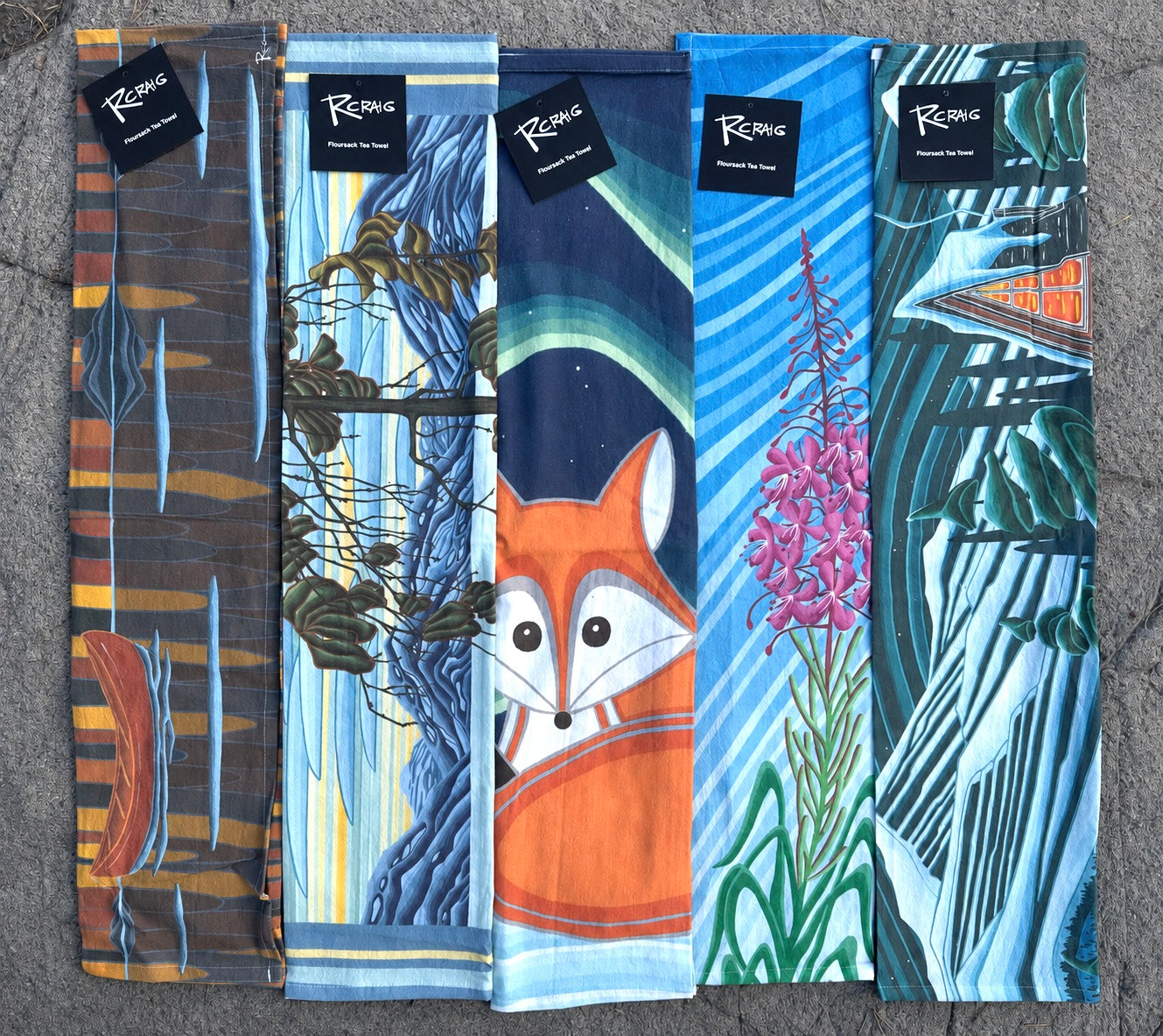 ‘Flour Sack Dishtowel Bundle Bright