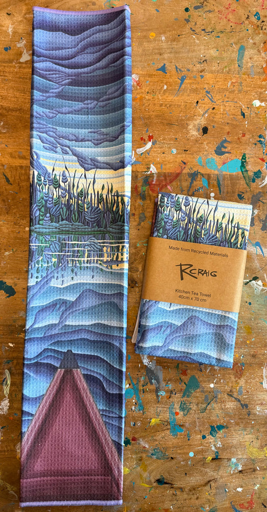 The Wild-Red Canoe Dish Towel