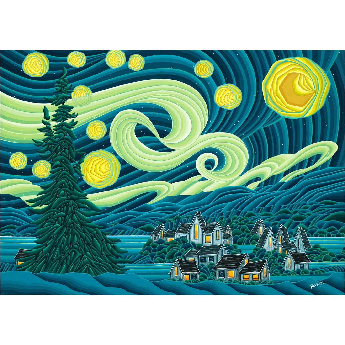 Puzzle -‘Northern Starry Night’