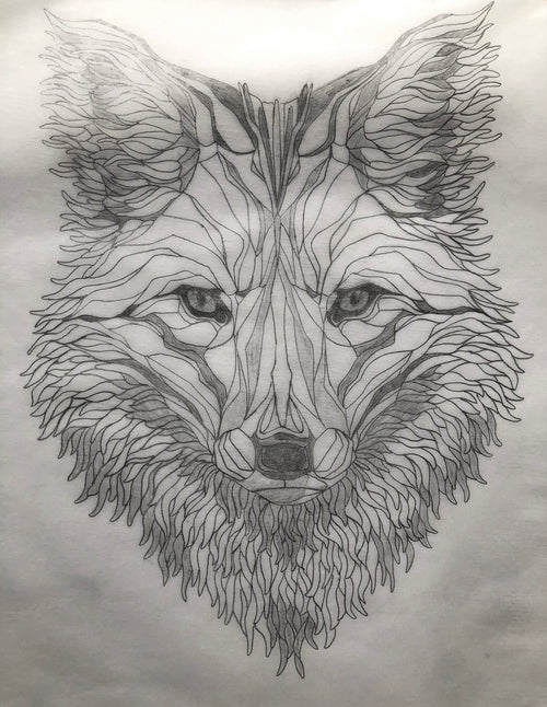 ‘Original Sketch’ Fox Portrait