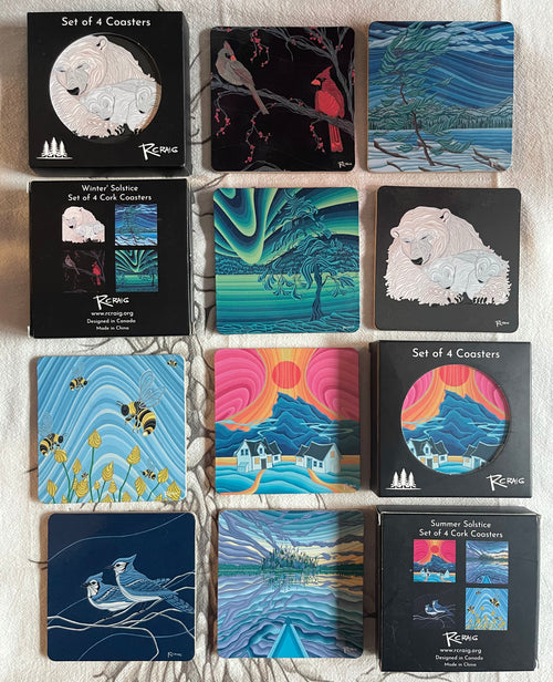Winter & Summer Solstice Coaster Collection